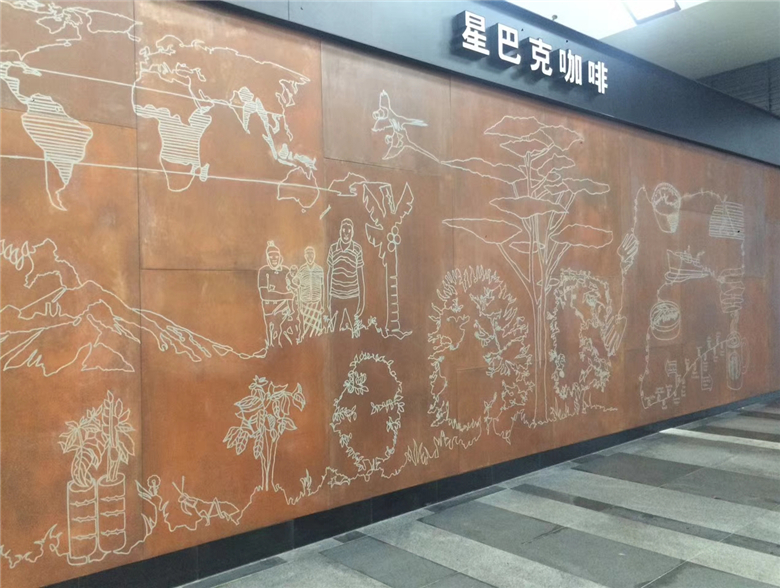 河西区街道耐候钢幕墙